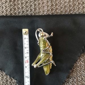 Vintage Grasshopper Brooch